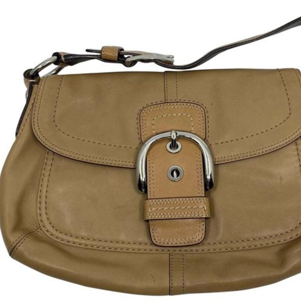 Coach Tan Medium Leather Shoulder Bag